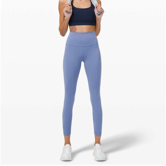 Wome Lululemon Wunder Train High-Rise Tight 25" Water Drop Size 0 - Picture 1 of 8